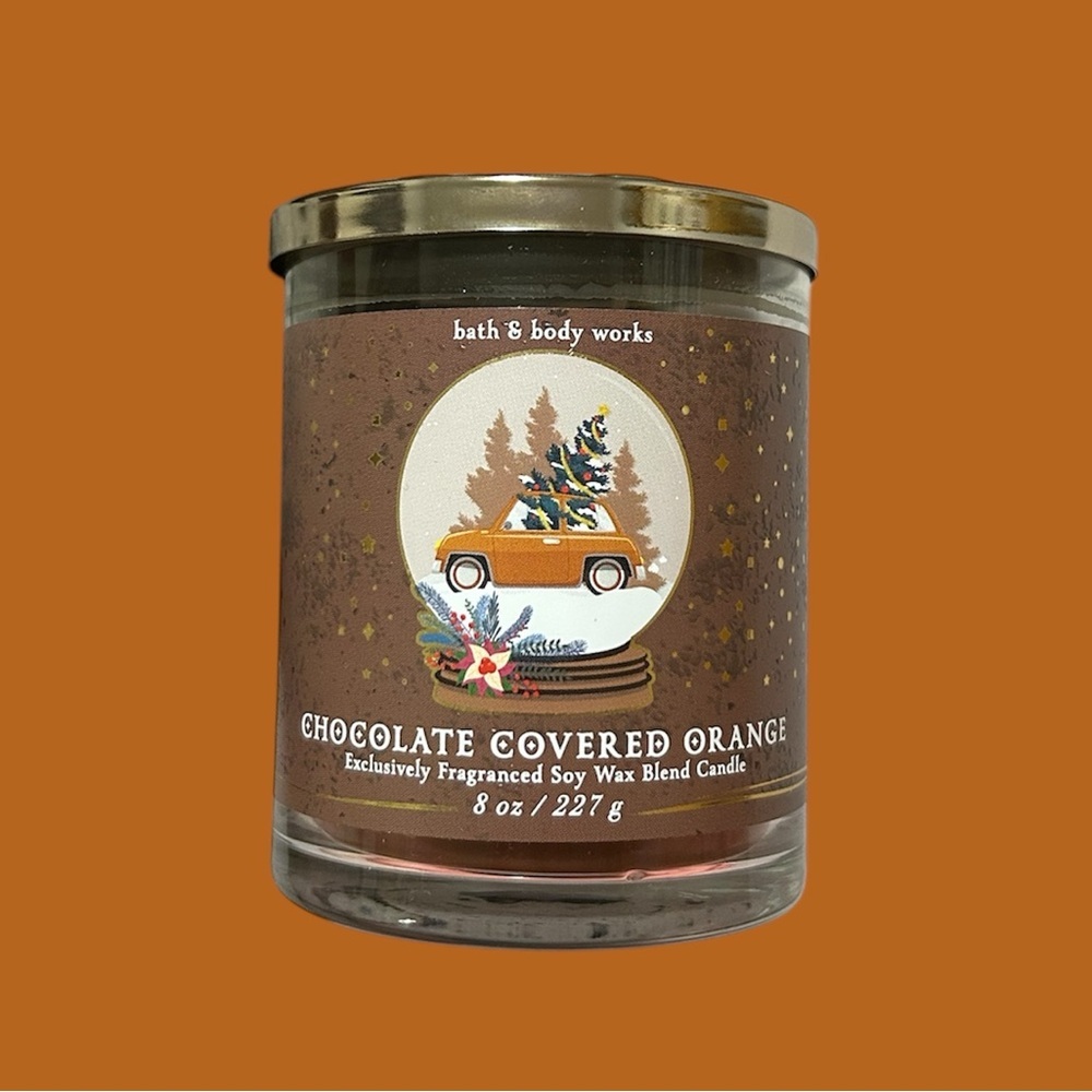 Bath and Body Works Chocolate Covered Orange Scented Candle